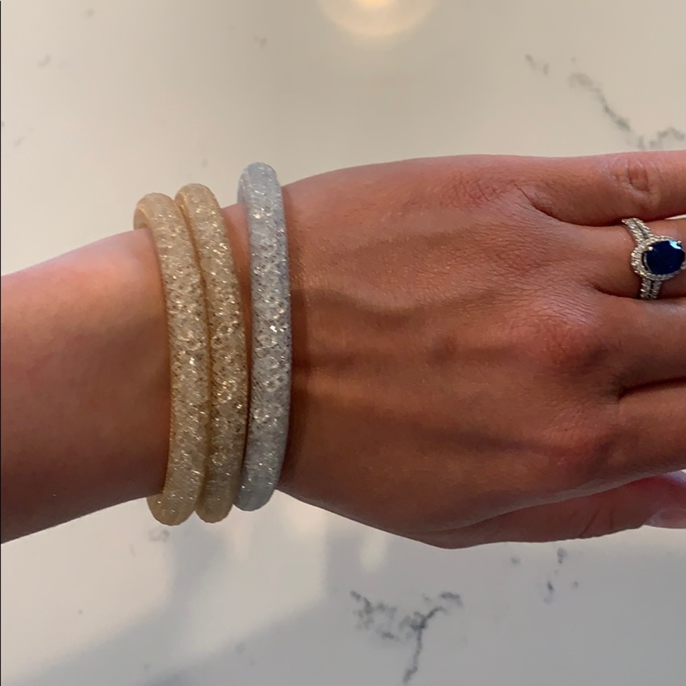 Swarovski crystal stardust bracelet set